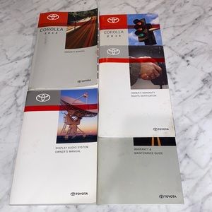 Owners manual 2013 Toyota Corolla
